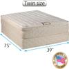 DS Solutions USA Tomorrow's Dream PillowTop (Eurotop) Twin Size Mattress Set with Bed Frame Included - Sleep System with Enhanced Cushion Support, Innerspring Coils, Orthopedic and Longlasting Comfort view 2