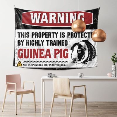 Bar Accessories Man Cave Warning This Property is Protected by A Highly Trained Guinea Pig Tapestry Wall Decor for Dorm Wall Decor for Dorm Room ( Size : 100X150CM )