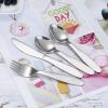 VANRA Premium 18/8 Stainless Steel Children Cutlery Set 5.9-inch Kids Dinner Spoons Set 4 Pieces Silverware Flatware Utensil Set for Home School (4 Spoons) view 3