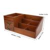 Wooden Makeup Storage Bathroom Counter Organizers Retro Multi Layer Wooden Cosmetic Organizer Drawer with Drawer for Bathroom Dresser view 2