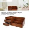 Wooden Makeup Storage Bathroom Counter Organizers Retro Multi Layer Wooden Cosmetic Organizer Drawer with Drawer for Bathroom Dresser view 4