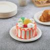 Vplus 200 Pack Paper Plates 7 inch 100% Compostable, Heavy-Duty Disposable Paper Plates Bagasse Natural Biodegradable Eco-Friendly Sugarcane view 2