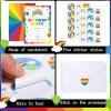30 Pack Rainbow Birthday Party Invitations for Boys Girls Kids Birthday Invitations with 30 White Envelopes and 30 Seal Stickers Labels Rainbow Party Decorations Supplies Cards view 3