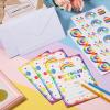 30 Pack Rainbow Birthday Party Invitations for Boys Girls Kids Birthday Invitations with 30 White Envelopes and 30 Seal Stickers Labels Rainbow Party Decorations Supplies Cards view 4