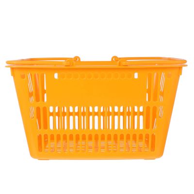 Shopping Basket With Handles : 16L Grocery Basket Plastic Stackable Hand for Retail Store Supermarket