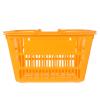 Shopping Basket With Handles : 16L Grocery Basket Plastic Stackable Hand for Retail Store Supermarket view 1
