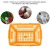 Shopping Basket With Handles : 16L Grocery Basket Plastic Stackable Hand for Retail Store Supermarket view 2