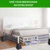 DEDU Bed Risers 6 Inch Heavy Duty 6 Pack, Furniture Risers for Sofas Oversized, Bed Furniture Risers with Non-Slip Pad Supports Up to 2200 Lbs for Bed, Couch, Desk, Chair (Black) view 4