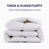 SLEEP ZONE Full Size Cotton Mattress Pad, Soft Fluffy Cotton Top Mattress Topper, Machine Washable Mattress Protector Cover Fits 8-21 inch Deep Pocket, Full view 4