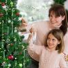 18pcs Christmas Tree Decoration Crystal Ornaments - Hanging Acrylic Christmas Snowflake Icicle Drop Crystal Ornaments for Xmas Tree Winter New Year Party Supplies view 2