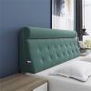 Bed Backrest Cushion Headboard Pillow Upholstered High Resilience Foam Filled Bed Headboard Slipcover Thicked Ergonomic Pillow for Dorm Room Daybed Cushion,B,with headboard 35.4"/90cm view 1