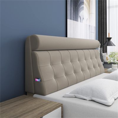 Bed Backrest Cushion Headboard Pillow Upholstered High Resilience Foam Filled Bed Headboard Slipcover Thicked Ergonomic Pillow for Dorm Room Daybed Cushion,C,with headboard 35.4"/90cm