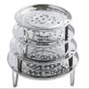 1pc Steamer Stainless Steel 18-30cm Rack Insert Stock Pot Steaming Tray Stand Cookware Tool Bread Tray Kitchenware Cooking Tools (Size : 18 18 18) view 1