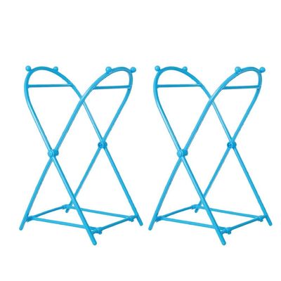 2pcs Dishcloth Towel Rack Trash Bag Lawn Bag Holder Rubbish Bag Stand Clothes Hanging Rack Stand Leaf Bag Holder Shelf Bracket Trash Can Rubbish Hanging Rack Frame Fold