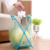 2pcs Dishcloth Towel Rack Trash Bag Lawn Bag Holder Rubbish Bag Stand Clothes Hanging Rack Stand Leaf Bag Holder Shelf Bracket Trash Can Rubbish Hanging Rack Frame Fold view 4