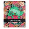 Anuruddha Personalized Blanket with Name, Floral Frog Custom Name Flannel Blankets Fluffy Cozy Frog Mushroom Throws for Couch/Bed Gifts for Loved Ones XL 90"120" for Family view 1