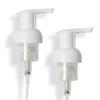 Tirtyl Foaming Replacement Pump Set - 2 Pack - 40mm (1.57) Wide Rim (40/410 neck size) - Unique Matte Finish - High Rated 1.66c Foam Output for Maximum Foam (Matte White) view 1