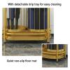 Umbrella Rack Gold Metal Umbrella Stand, Modern Large Capacity Umbrella Bucket, Long/Short Umbrella Umbrella Organizer with Removable Drip Tray, Waterproof and Rustproof (Size : 50x27x55cm) view 4