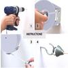 Retractable Clothesline - Portable Heavy Duty Indoor and Outdoor Washing Line - 40 Feet PVC Retracting Clothes Line with Wall Mount Hang The Wet Dry Clothing Laundry - Easy Installation (White) view 2