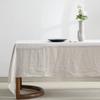 EVERLY100% Pure Linen Rectangle Tablecloths 144Lx60WInch for Dining,Buffet Parties,Picnic,Events,Weddings and Restaurants,Decorative Halloween,Thanksgiving Machine Washable Tablecloths-Natural Linen view 1