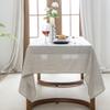 EVERLY100% Pure Linen Rectangle Tablecloths 144Lx60WInch for Dining,Buffet Parties,Picnic,Events,Weddings and Restaurants,Decorative Halloween,Thanksgiving Machine Washable Tablecloths-Natural Linen view 3