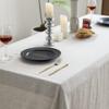 EVERLY100% Pure Linen Rectangle Tablecloths 144Lx60WInch for Dining,Buffet Parties,Picnic,Events,Weddings and Restaurants,Decorative Halloween,Thanksgiving Machine Washable Tablecloths-Natural Linen view 4