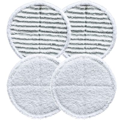 1611298 4-PK Replacement Scrubby Mop Pads for Bissell 2039, 20391, 20395, 2124, 2039A, 2039H, 2039Q, 2039T, 2039W, 2315A, 2307, 2315, 23158, 23159, 23158