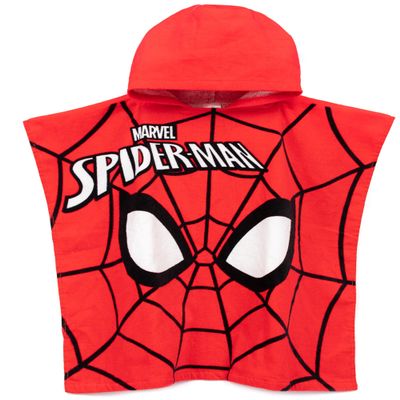 Marvel Spider-Man Towel Poncho Kids Mask Swimwear Swim Bath Towel