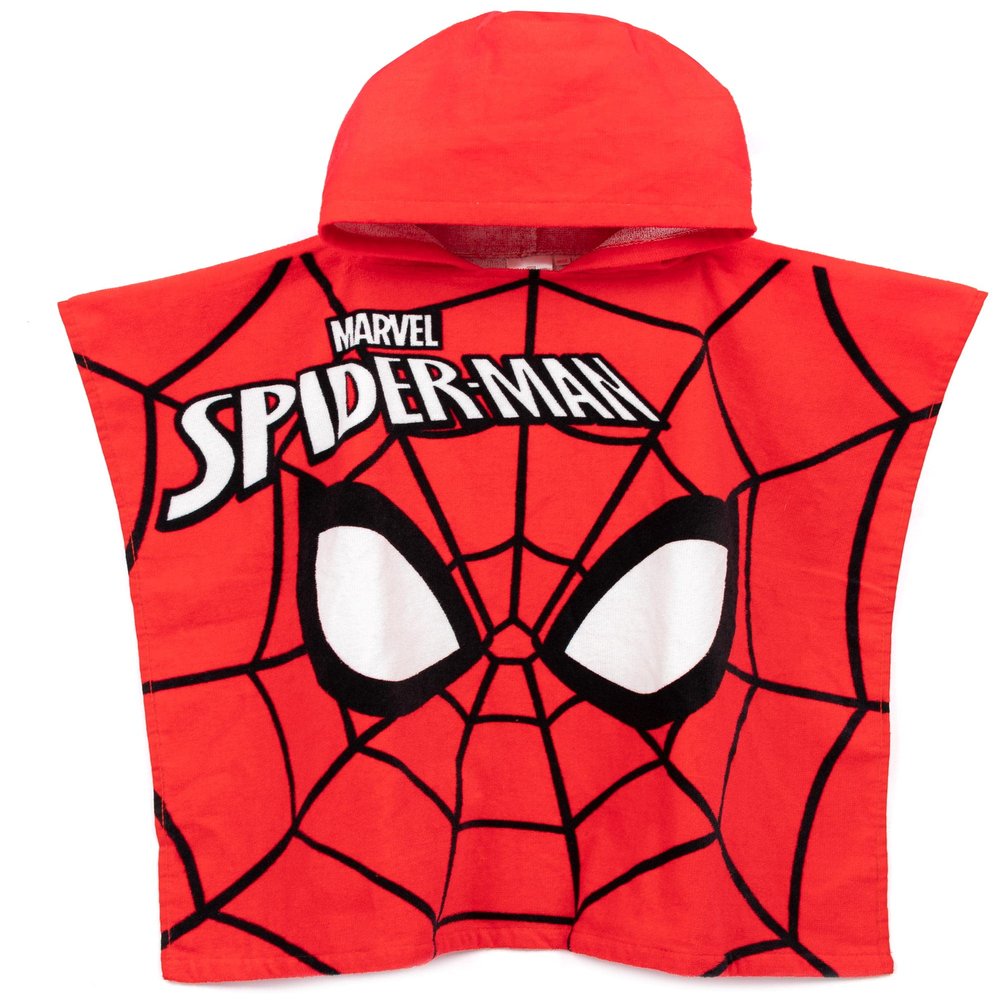 Marvel Spider-Man Towel Poncho Kids Mask Swimwear Swim Bath Towel