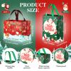 Xuniea 24 Pcs Large Christmas Tote Bags with Handles Multifunctional Christmas Bags Waterproof Gift Bag for Holiday view 2