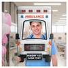Personalized Ambulance Photo Booth Frame - Nurse Graduation Party Photo Prop - Custom Paramedic Photo Booth (PVC Frame) view 1