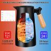 1L Thermal Coffee Carafe, Insulation Thermal Bottle with Wooden Handle, Electroplated Glass Liner, Double Layer Vacuum Process Heat Preservation Technology, Heat Preservation Time (Black) view 3