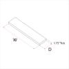 AUDRIELLE URBANDI, Rustic Floating Shelves, Set of 2, Hidden Bracket, Solid Wood, Heavy Duty, Wall Mounted Shelves, (Brown, 24Wx6D) view 2