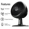 Honeywell TurboForce Power+ Oscillating Electric 10 inch Table Fan, Black, HPF860BWM view 3