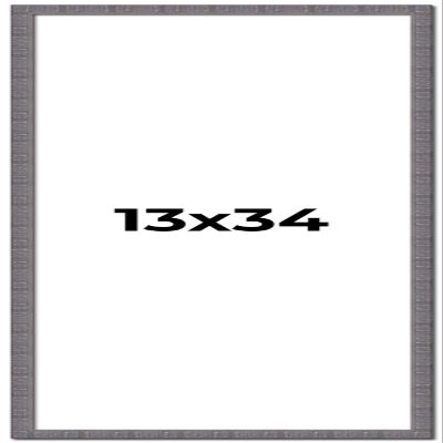 13x34 Frame Blue Kingsley Pewter Solid Wood Picture Frame Width 0.75 Inches |Interior Depth 0.5 Inches | Kingsley Pewter Frame with UV Acrylic, Foam Board Backing & Hanging Hardware