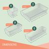 25 PCS Clear Plastic Drawer Organizers Set, 4 Sizes Clear Drawer Organizers & storage Bins for Makeup/Jewelry Vanity, Kitchen Gadgets Or Office Desk. Bathroom Drawer Organizer Trays With Non-Slip Pads view 2
