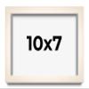 10x7 Frame White Wheat Solid Wood Picture Frame | Moulding Width 0.75 Inches | Interior Depth 0.5 Inches | Light Wood Traditional Photo Frame Complete with UV Acrylic, Foam Backing & Hanging Hardware view 1