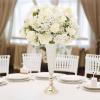 Efavormart 2 Pack | Gold 32 Tall Crystal Beaded Trumpet Vase Set, Table Centerpiece view 1