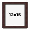 12x15 Shadow Box Brown Mahogany Veneer Solid Wood Display Frame | 1.375 Inch Moulding Width | 1 Inch Rabbet Depth | Complete with UV Acrylic Plexiglass, Backing & Hanging Hardware view 1