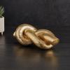 47th & Main Modern Knot Sculpture Statue Tabletop Home Dcor, 6" Long, Gold view 2