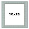 10x15 Frame Blue Teal Distressed Solid Wood Picture Frame | 1.625 Inch Moulding Width | Sonoma Blue Frame Complete with UV Acrylic Plexiglass, Foam Board Backing & Hanging Hardware view 1