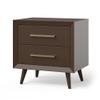 Child Craft Cranbrook 2 Drawer Nightstand for Nursery or Bedroom, Large Storage Drawers, Made of Sturdy Pinewood, Non-Toxic, Baby Safe Finish (Toasted Chestnut) view 1