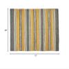47th & Main Jute Fiber Woven Striped Rectangular Fringed Area Rug, 4' x 6', Brown/Yellow view 2