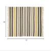 47th & Main Jute Fiber Woven Striped Rectangular Fringed Area Rug, 4' x 6', Patterned view 2