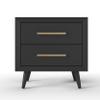 Child Craft Cranbrook 2 Drawer Nightstand for Nursery or Bedroom, Large Storage Drawers, Made of Sturdy Pinewood, Non-Toxic, Baby Safe Finish (Ebony) view 4
