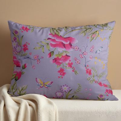 Decozen Throw Pillow Covers - Pack of 2 Decorative Floral Printed Cushion Covers for Home Decor Sofa Couch Chair Bed Living Room Bedroom Car Office Study Pillow Case Room Decor - Light Gray, 14x20