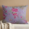Decozen Throw Pillow Covers - Pack of 2 Decorative Floral Printed Cushion Covers for Home Decor Sofa Couch Chair Bed Living Room Bedroom Car Office Study Pillow Case Room Decor - Light Gray, 14x20 view 1