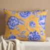 Decozen Throw Pillow Covers - Pack of 2 Decorative Floral Printed Cushion Covers for Home Decor Sofa Couch Chair Bed Living Room Bedroom Car Office Study Pillow Case Room Decor - Yellow, 14x20 view 1