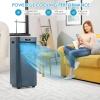 PETSITE Portable Air Conditioner, 3-in-1 AC Cooling Unit Dehumidifying, Fan & Air Cooler Function, Remote Control, Window Kit Included (10000BTU, Dark Blue) view 3
