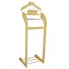 GXFWJD Coat Stands Clothes Valet Vertical Suit Rack Hotel Guest Room Vertical Floor Coat Rack with Top Tray Contour Hanger Trouser Bar Tie Belt Bars and Shoe Rack Easy Assemble view 1